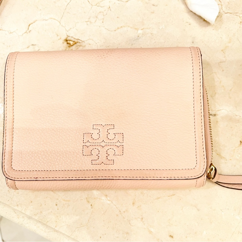 Blush Tory Burch Crossbody Convertable Clutch